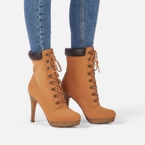 COPY - Daylene stiletto combat boot